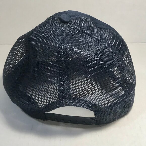 Vintage USS Avenger MCM-1 Navy Ship Snapback Hat Cap Mens Blue Large Made inUSA - Picture 5 of 14